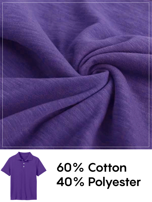 5-Pack School Uniform Tagless Polo Tshirt for Little Boys & Big Boys